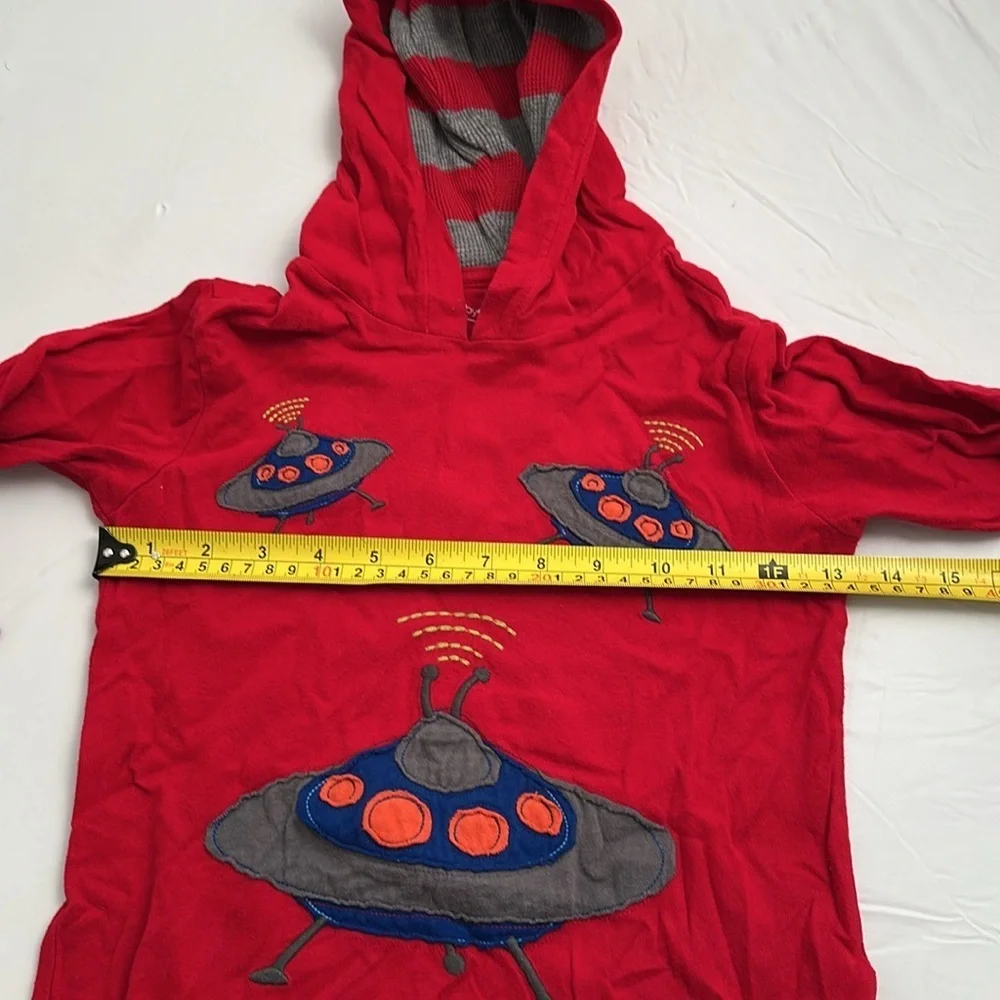 Gap red and green graphic print long sleeve hoodie t-shirts TWO SHIRTS